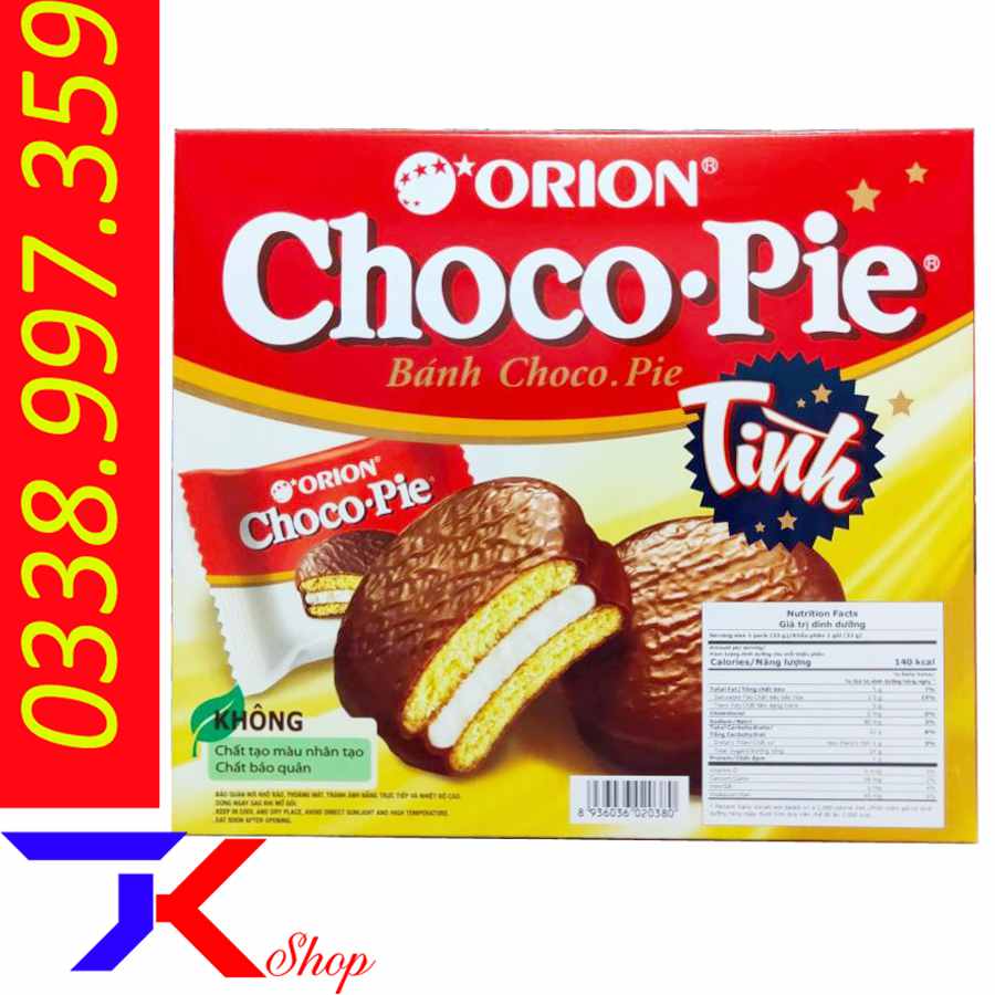 Bánh Choco-pie Tình Orion 12 Packs-gói 396g - Tạp Hóa Kỷ Tươi - Sữa Bột ...
