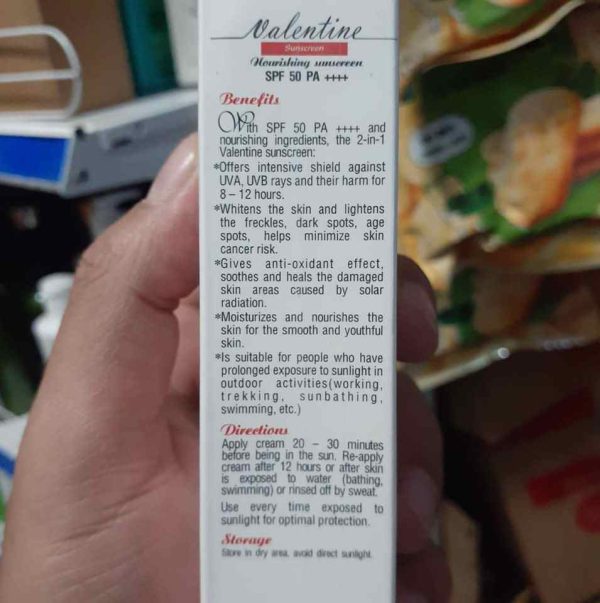Kem Chống Nắng VALENTINE SPF 50 hộp 30g 3 tốt nhất Tháng sáu 2025