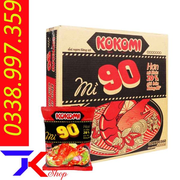 Thùng MÌ Chua Cay Kokomi 90 đại 30 gói x 90g 1 tốt nhất Tháng Năm 2024