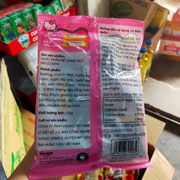 Thực Phẩm Bổ Sung Kẹo HELLO KITTY 120g 3 tốt nhất Tháng sáu 2025