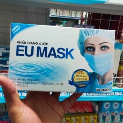 Khẩu Trang Y Tế 4 Lớp EU MASK (50cái) 8 tốt nhất Tháng sáu 2025 Khẩu Trang Y Tế 4 Lớp EU MASK