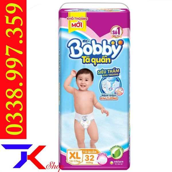 Tã - Bỉm quần Bobby Đại Xl 34