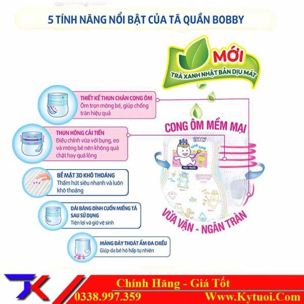 Bỉm, Tã Quần Bobby size XL 62 (Trẻ 12-17 kg) 2 tốt nhất Tháng sáu 2025