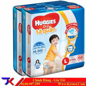 Bỉm - Tã quần Huggies L68 miếng ( trẻ 8 - 13 kg)