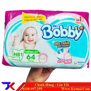 Miếng lót Bobby Newborn 1 64 miếng