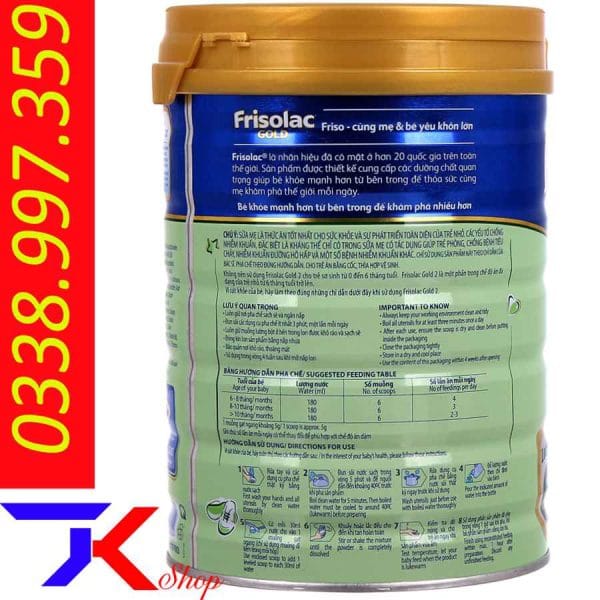Sữa Friso Gold số 2 900g