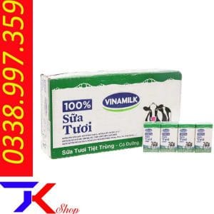 Sữa Nước Vinamilk 100% Thùng 48 hộp