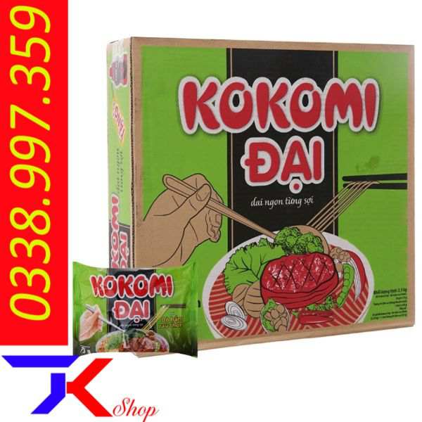 Thùng Kokomi đại bò hầm rau thơm 30 gói