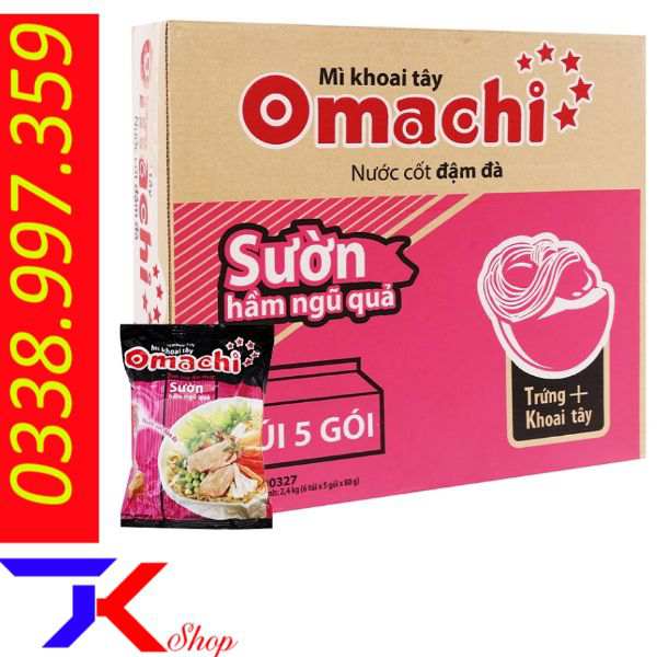 Thùng Mì Omachi Sườn Hầm Ngũ Quả