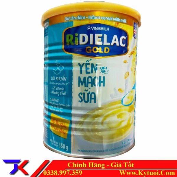 Bột ăn dặm RIDIELAC GOLD Yến mạch sữa 350g