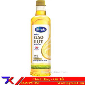 Dầu gạo lứt Simply 1L (mẫu mới)