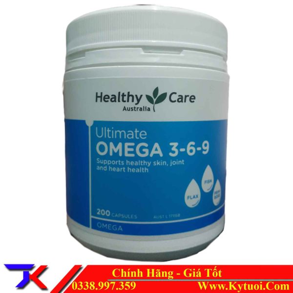 Omega 3 6 9 Healthy Care Ultimate Úc 200 Viên Chính Hãng