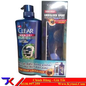 Dầu tắm gội CLEAR Men 3 Trong 1 dưỡng toàn thân