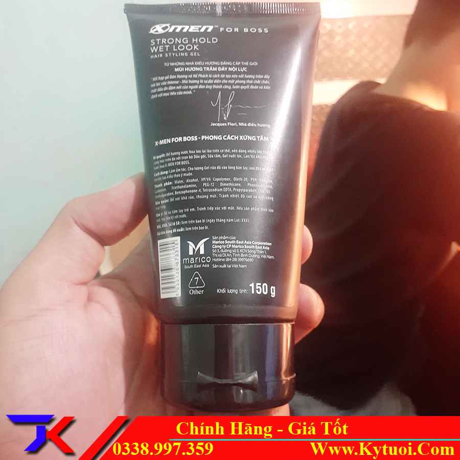 Gel vuốt tóc XMen For Boss Gel SUPER STRONG HOLD NATURAL LOOK 150g boss  VÀNG  P698337  Sàn thương mại điện tử của khách hàng Viettelpost