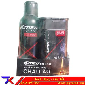 Xịt Khử Mùi X-Men For Boss Intense 150ml Tặng Dầu Gội