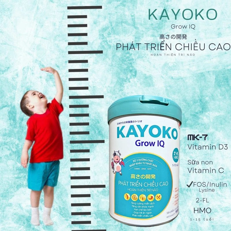 Sữa KAYOKO Sản phẩm thương hiệu, Có tốt không? 24 tốt nhất Tháng mười một 2025 Sữa KAYOKO Grow IQ