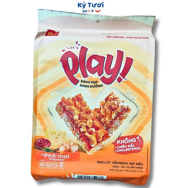Bánh gạo dinh dưỡng Play 3 vị 108g 6 tốt nhất Tháng sáu 2025