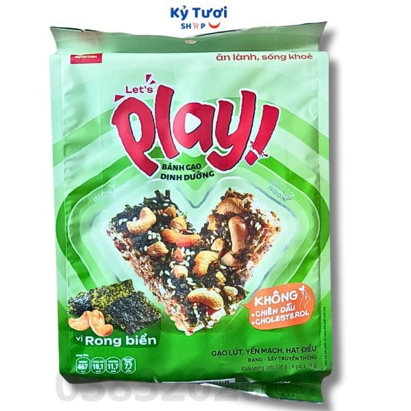 Bánh gạo dinh dưỡng Play 3 vị 108g 3 tốt nhất Tháng sáu 2025