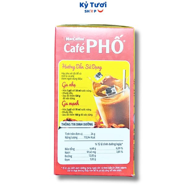 Cà phê sữa đá MacCoffee café Phố hộp 240g 4 tốt nhất Tháng tư 2025
