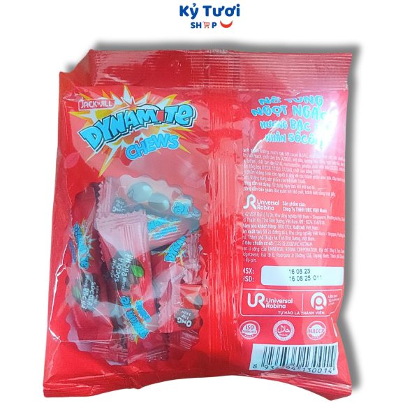 Kẹo sôcôla Dynamite chews nhân bạc hà 125g