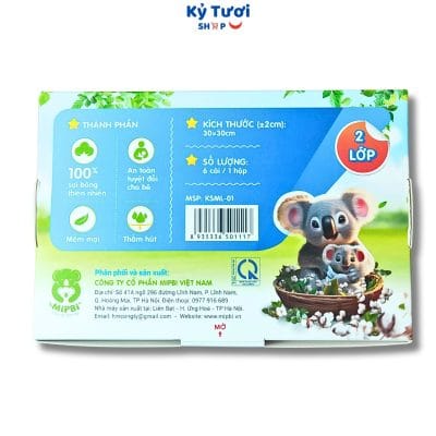 Khăn sữa Muslin MipBi 6 Cái 4 tốt nhất Tháng năm 2025