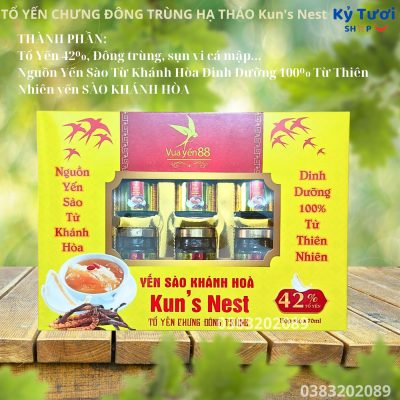 Yến Sào Khánh Hòa Kun's Nest TỔ YẾN CHƯNG ĐÔNG TRÙNG HẠ THẢO 12 tốt nhất Tháng Hai 2024