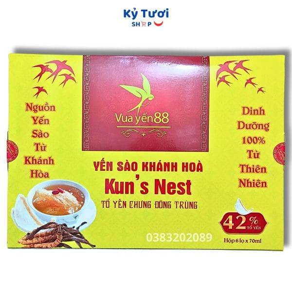 Yến Sào Khánh Hòa Kun's Nest TỔ YẾN CHƯNG ĐÔNG TRÙNG HẠ THẢO 5 tốt nhất Tháng tư 2025