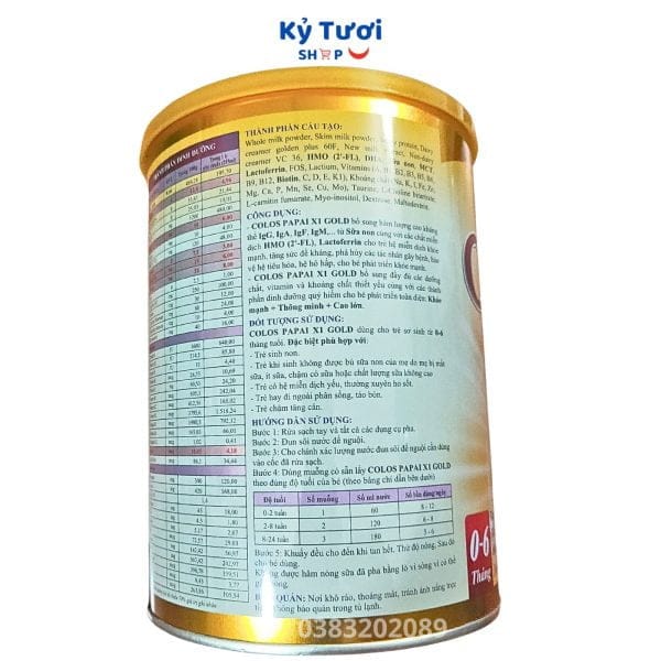 Sữa COLOS PAPAI X1 GOLD 3 tốt nhất Tháng 8 2025