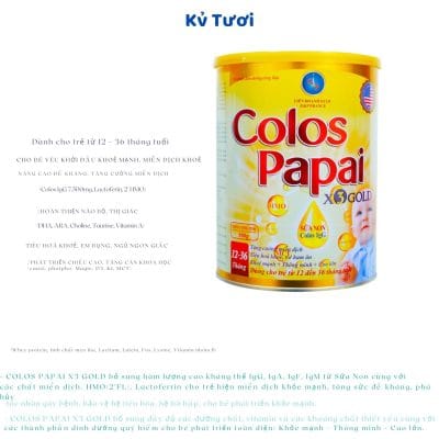 Sữa COLOS PAPAI X3 GOLD 3 tốt nhất Tháng sáu 2025